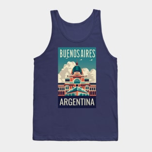 A Vintage Travel Art of Buenos Aires - Argentina Tank Top